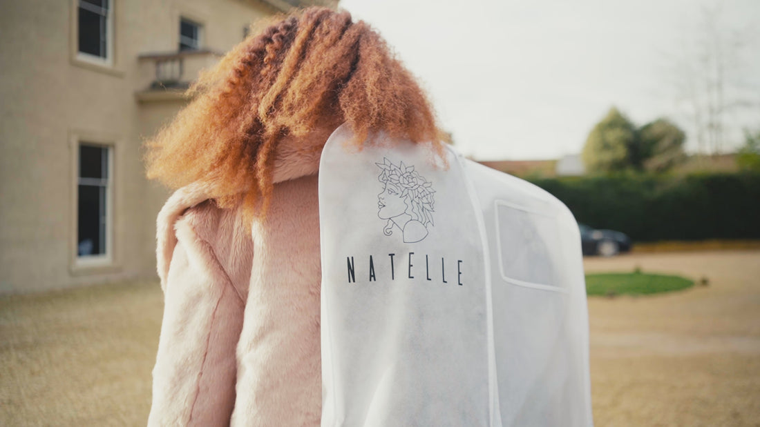 Natelle brand launch video shot in a 1900s mansion where models are dressed in luxury ocassionwear